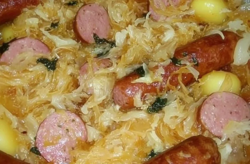 Bratwurst mit Sauerkraut und Kartoffeln – Ein traditionelles Familienrezept