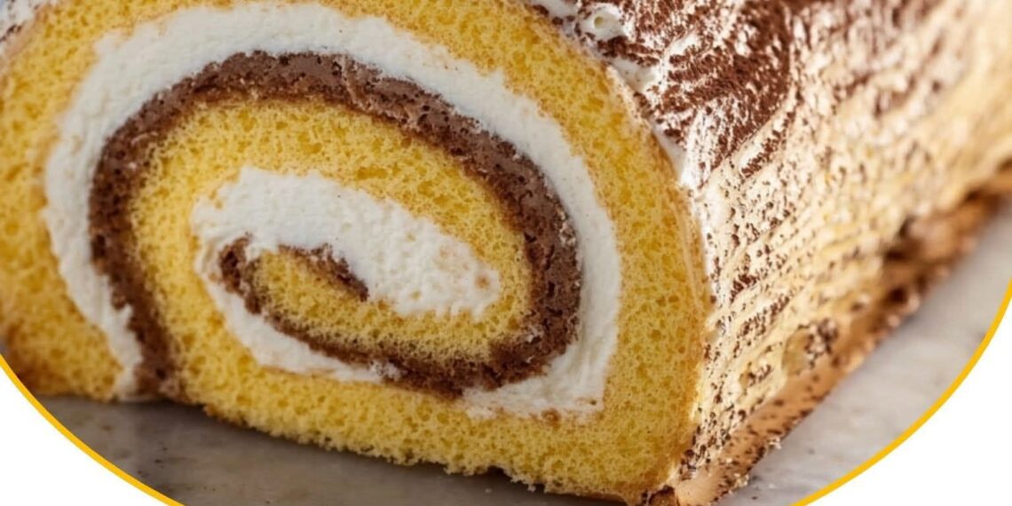 Kaffee-Biskuitrolle – herrlich luftig & aromatisch