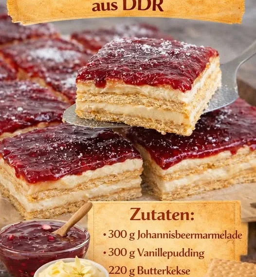 Kuchen aud der DDR mit 3 Zutaten!