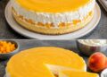 Pfirsich-Sahnetorte mit fruchtigem Guss – cremig, saftig und himmlisch lecker!
