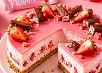 Yogurette Erdbeer-Cremetorte – fruchtig, cremig & ohne Backen