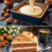 Walnusskuchen mit feiner Vanillecreme