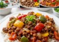 Reis-Hack-Paprika-Pfanne