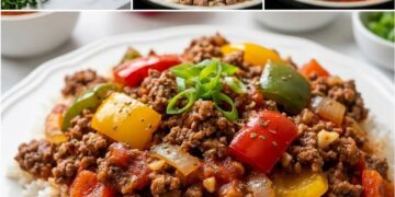 Reis-Hack-Paprika-Pfanne