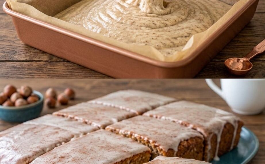 Nusskuchen mit Zimtglasur – Saftiger Haselnusskuchen mit feiner Zimtnote