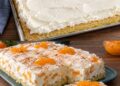 Fantakuchen mit Mandarinen – Fluffiger Kuchen mit Schmandcreme und fruchtigen Mandarinen