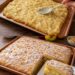 Gedeckter Apfelkuchen mit Pudding