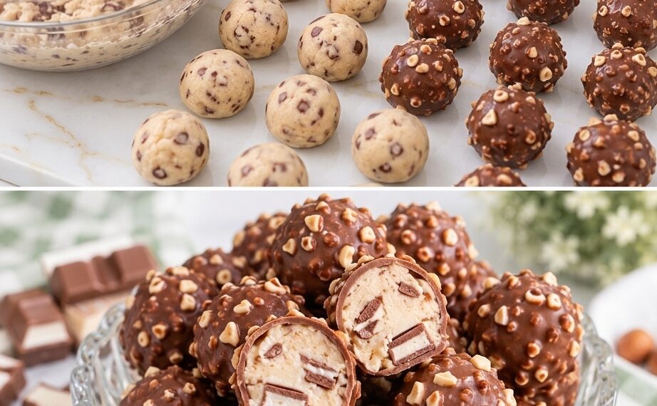 Kinder-Riegel-Kugeln – cremig, knusprig & ohne Backen