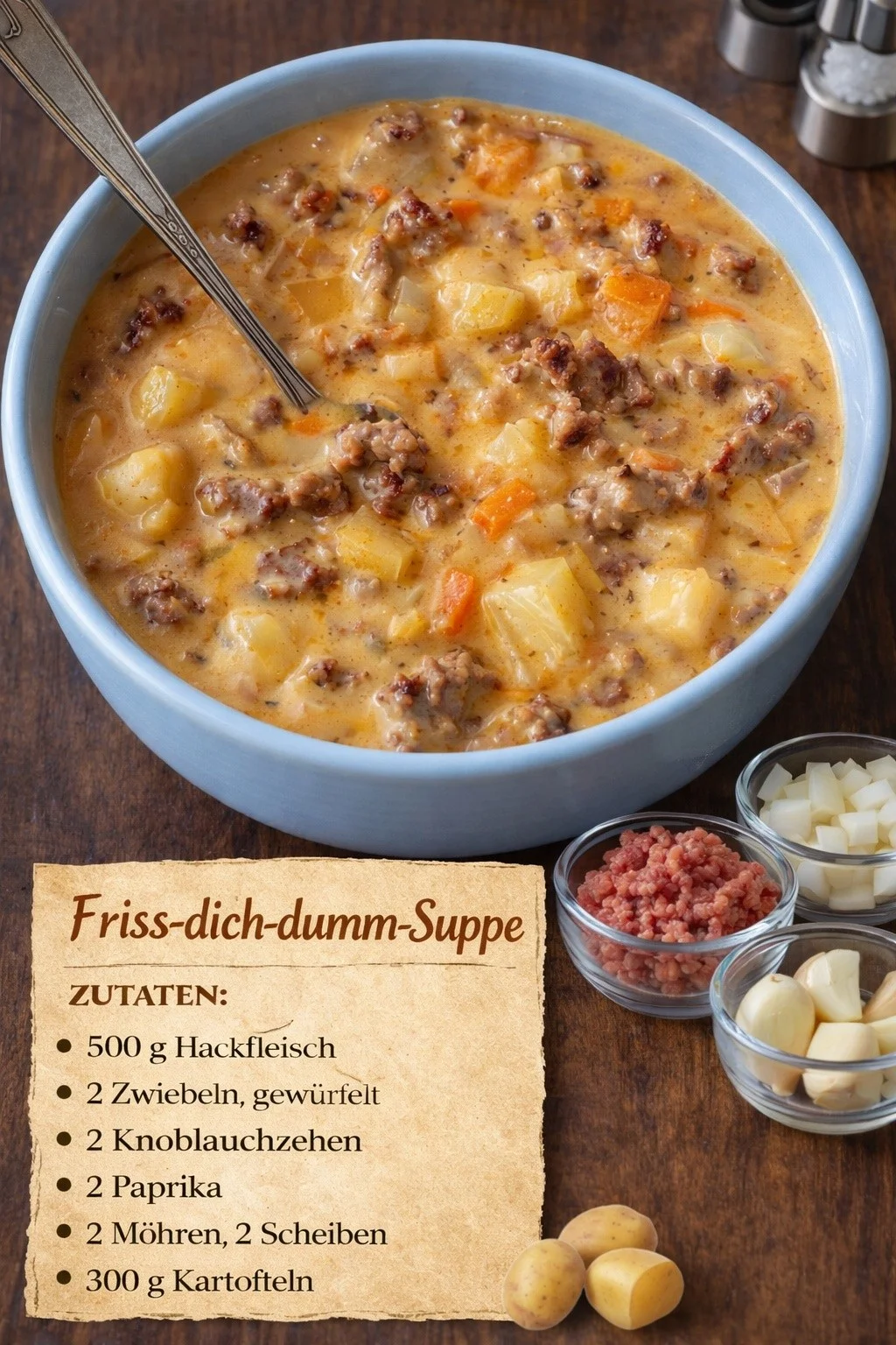 Friss-dich-dumm-Suppe – herzhaft, cremig & sättigend