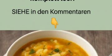Darmreinigungssuppe: Morgens essen und in 40 Minuten ist der Darm vollständig entleert.