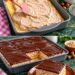 Haselnuss-Schnitten mit Schokoladenglasur