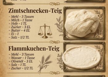 4 einfache Teige – Laugenbrötchen, Zimtschnecken, Flammkuchen und Streuselkuchen