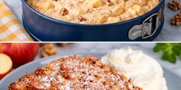 Saftiger Apfel-Zimt-Nusskuchen
