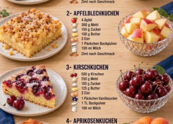 4 einfache Obstkuchen wie bei Oma