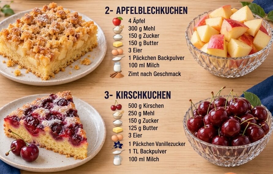 4 einfache Obstkuchen wie bei Oma