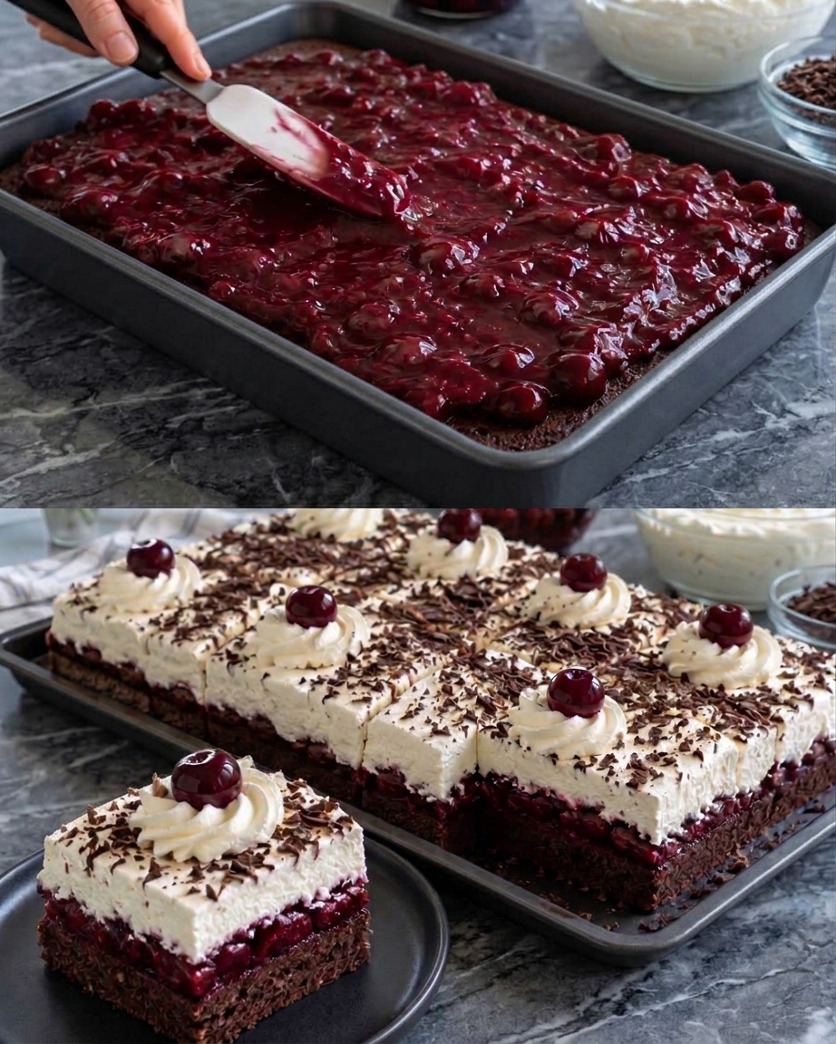 Schwarzwälder Kirschtorte vom Blech