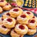 Vanille-Puddingplätzchen mit Marmelade