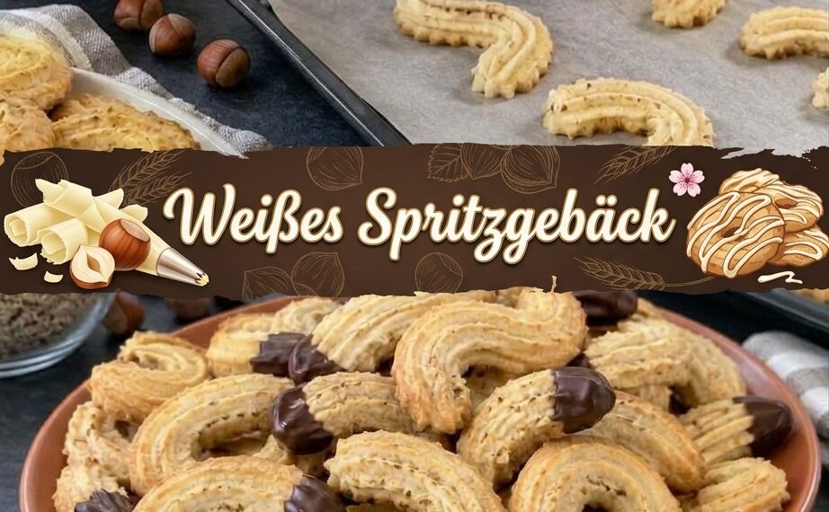 Weißes Spritzgebäck
