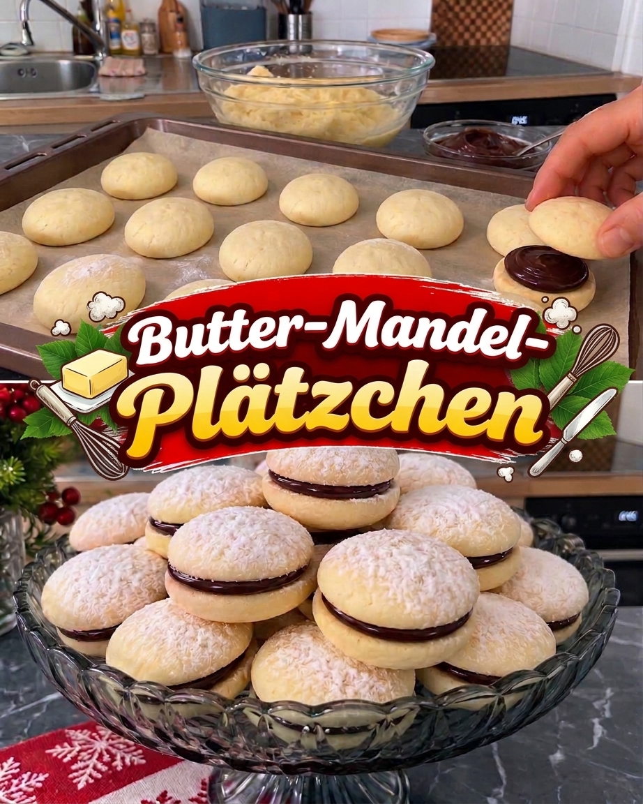 Zarte Butter-Mandel-Plätzchen