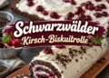 Schwarzwälder Kirsch-Biskuitrolle