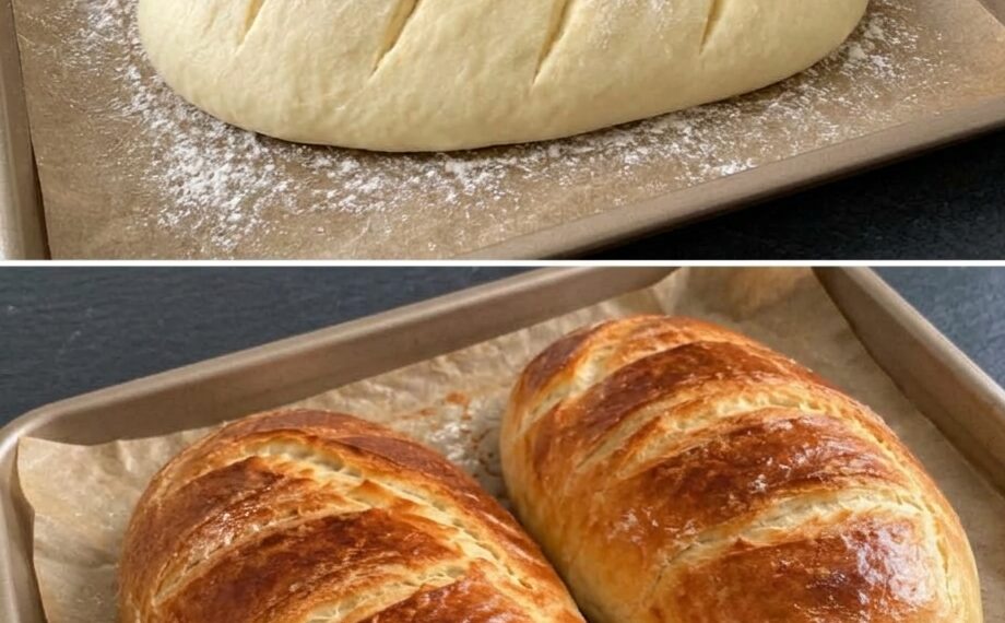 Einfaches 3-Zutaten-Brot nach Jamie Oliver