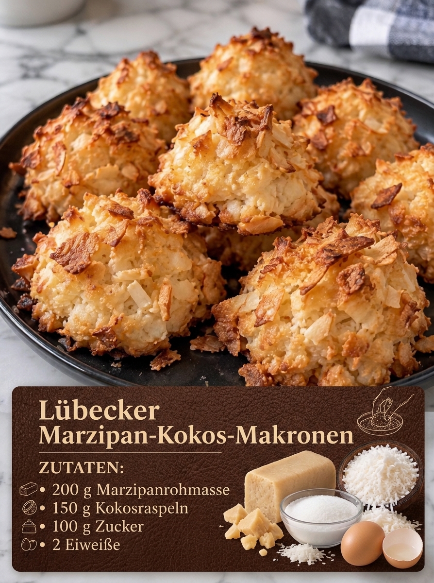 Lübecker Marzipan-Kokos-Makronen