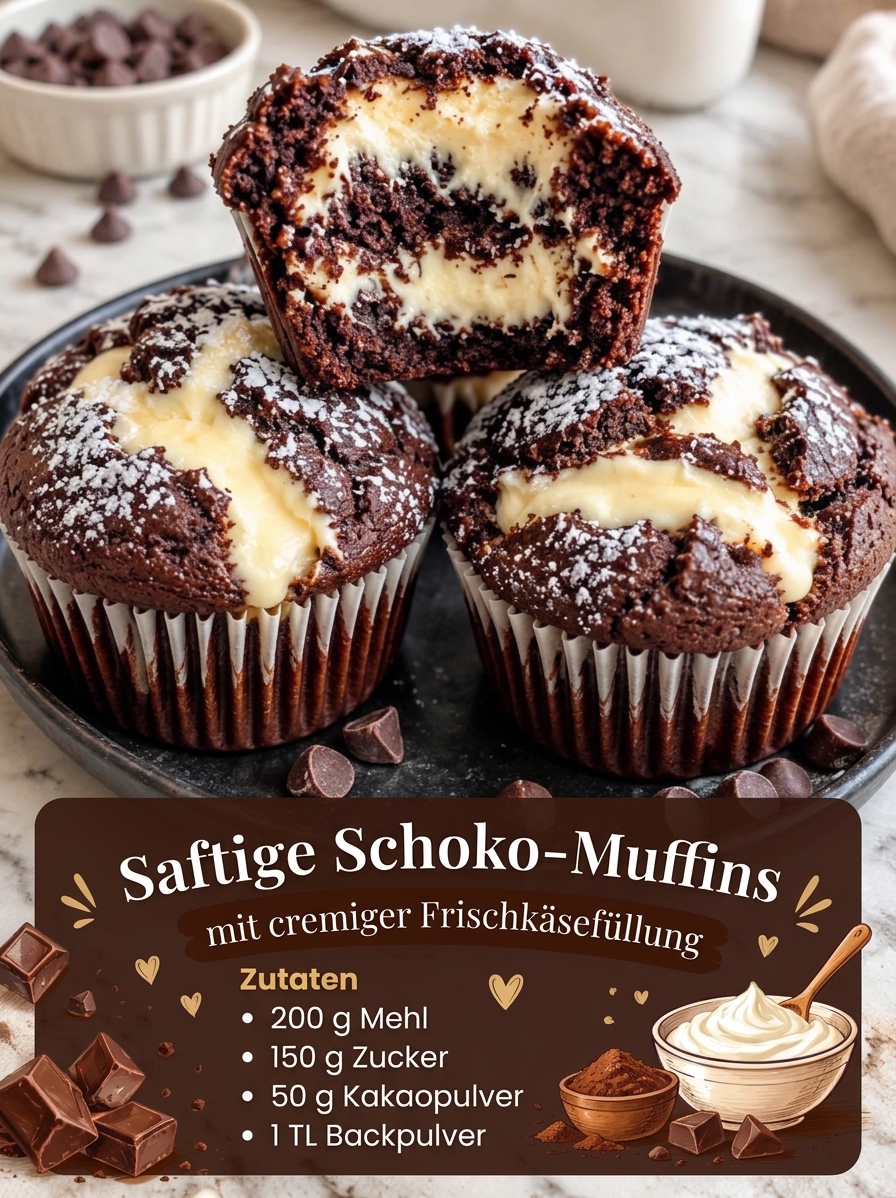 Saftige Schoko-Muffins