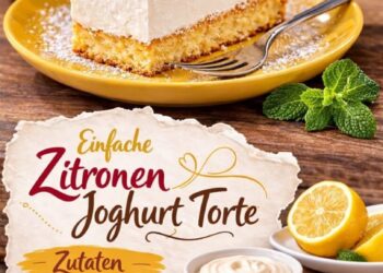 Zitronen-Joghurt-Torte – cremig, frisch und ganz ohne Backen